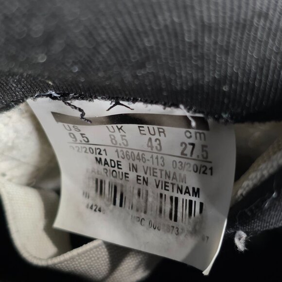 Mens Air Jordan 11 Retro Legend Sneakers White Blue 136046-117 Size 9.5 - Picture 2 of 10